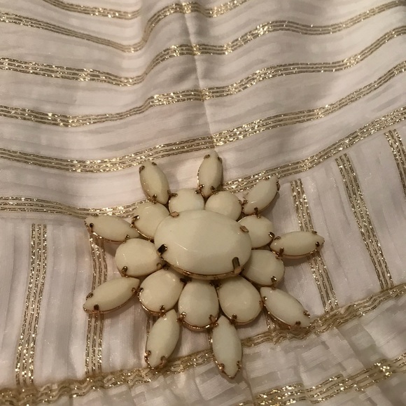 Lilly Pulitzer White and Gold Kerry Dress - Picture 6 of 8